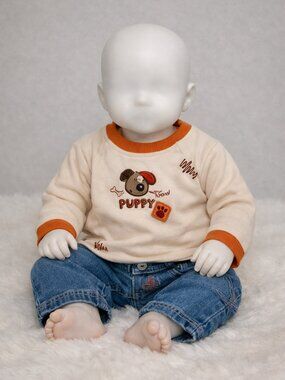 Puppy jeans with matching top